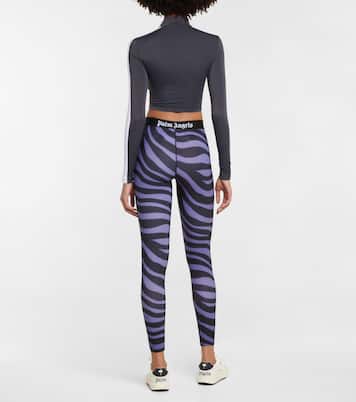 Zebra-print leggings | Palm Angels