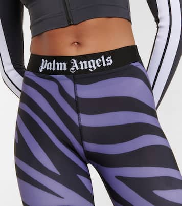 Zebra-print leggings | Palm Angels