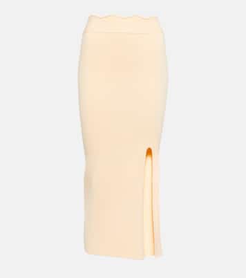 Falda midi Delia festoneada | Galvan