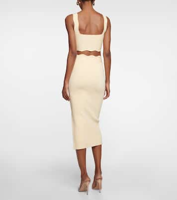 Falda midi Delia festoneada | Galvan