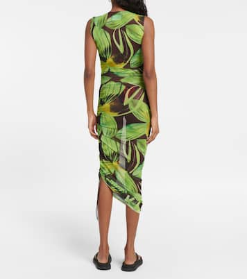 Abito midi Heatwave in mesh con stampa | Louisa Ballou