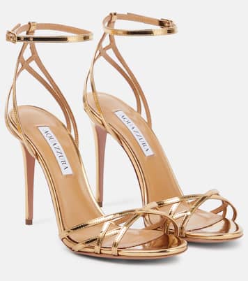 Sandales All I Want en cuir métallisé | Aquazzura