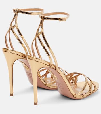 Sandales All I Want en cuir métallisé | Aquazzura