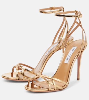 Sandales All I Want en cuir métallisé | Aquazzura