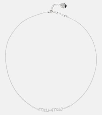 Collana con logo e cristalli | Miu Miu