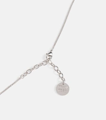 Collana con logo e cristalli | Miu Miu