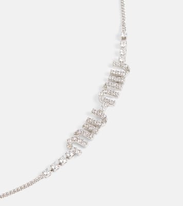 Collana con logo e cristalli | Miu Miu