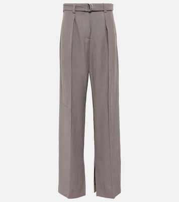 Pantaloni in canvas a vita alta | Jil Sander