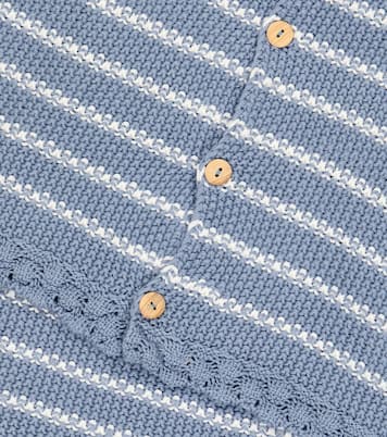 Rayas cotton cardigan and shorts set | Suncracy