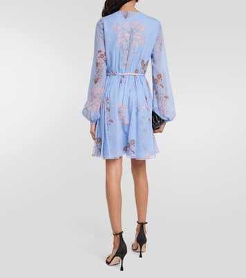 Floral silk gerogette minidress | Giambattista Valli