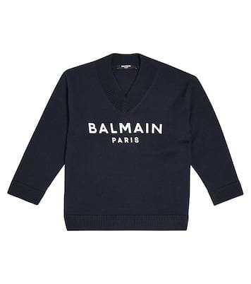 Pullover aus Baumwolle und Wolle | Balmain Kids
