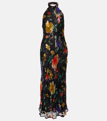 Floral halterneck midi dress | Rixo