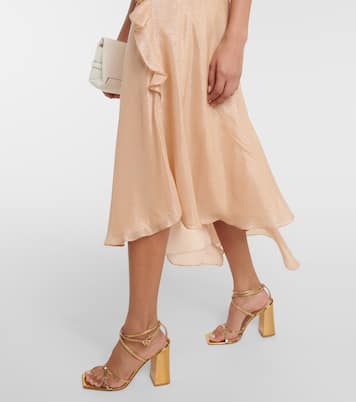 Vestido Bias Cami de sarga de Lurex® | Victoria Beckham