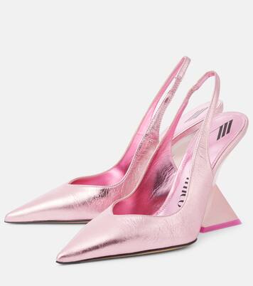 Cheope metallic leather slingback pumps | The Attico