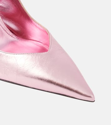 Cheope metallic leather slingback pumps | The Attico