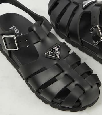 Logo fisherman sandals | Prada