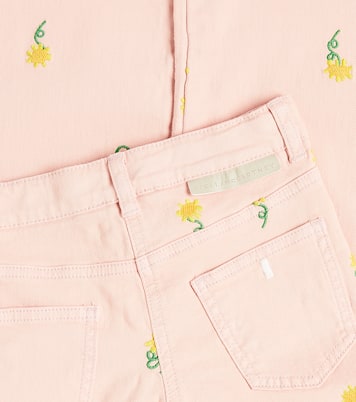 Sunflower embroidered cotton pants | Stella McCartney Kids