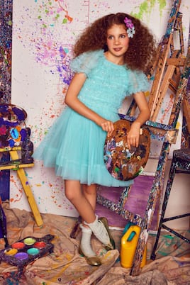 Verziertes Kleid Montage aus Tüll | Tutu Du Monde