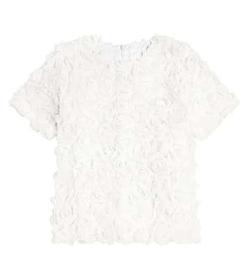 Top in tulle con applicazione floreale | Caroline Bosmans