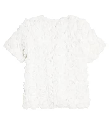 Top in tulle con applicazione floreale | Caroline Bosmans