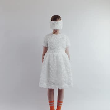 Top in tulle con applicazione floreale | Caroline Bosmans
