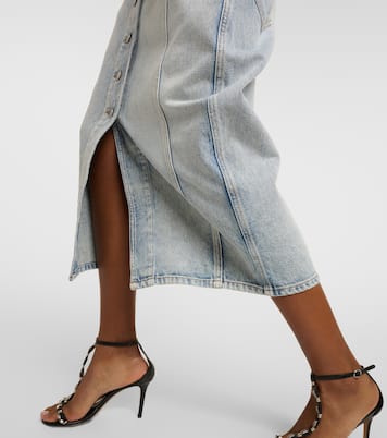 Falda midi Vandy de denim | Marant Etoile