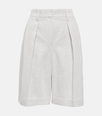 Bermuda in cotone e lino | Brunello Cucinelli
