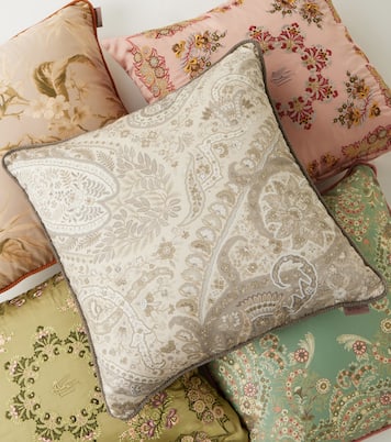 Coussin Maranta brodé en coton | Etro