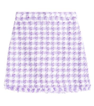 Gonna in bouclé pied-de-poule | Monnalisa
