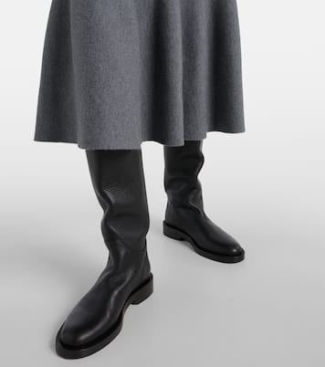 Botas altas Flint de piel | Khaite