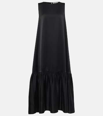Midikleid Rhea aus Seiden-Charmeuse | Asceno