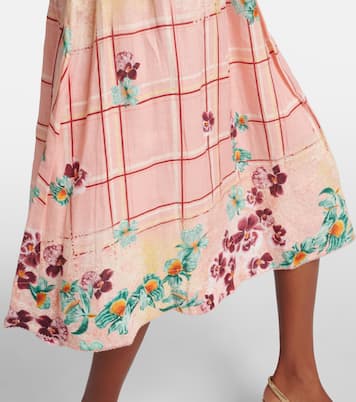 Miramar Prado linen midi dress | Agua by Agua Bendita