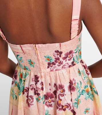 Miramar Prado linen midi dress | Agua by Agua Bendita