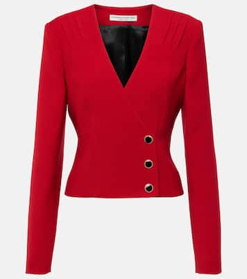 Pleated wool blazer | Alessandra Rich