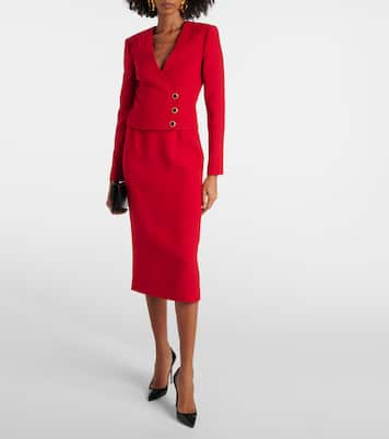 Pleated wool blazer | Alessandra Rich