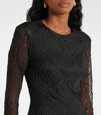 Mesh-trimmed minidress | Rotate