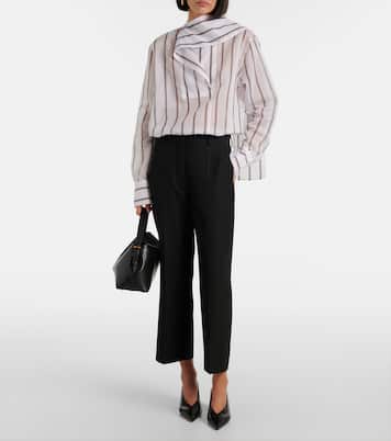 Camicia in organza di cotone e seta | Toteme