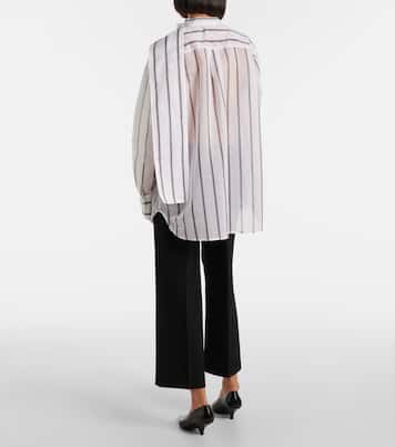 Camicia in organza di cotone e seta | Toteme