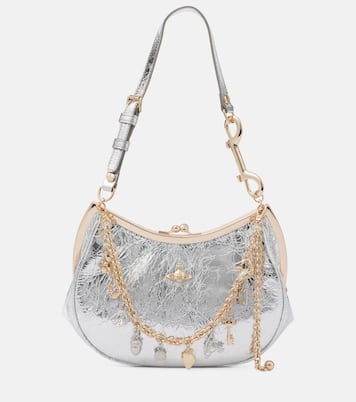 Schultertasche Charm Frame aus Metallic-Leder | Vivienne Westwood
