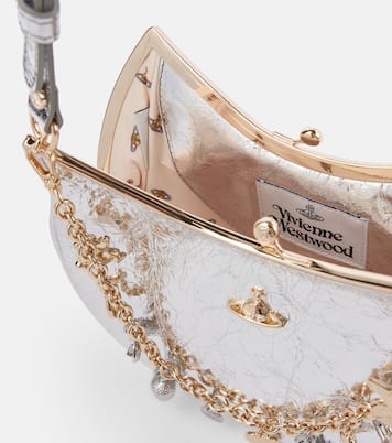 Schultertasche Charm Frame aus Metallic-Leder | Vivienne Westwood