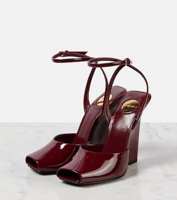 Sandali La Scandale 110 in vernice con zeppa | Saint Laurent