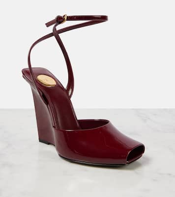 Sandali La Scandale 110 in vernice con zeppa | Saint Laurent