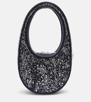 Swipe crystal-embellished tote bag | Coperni