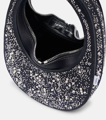 Swipe crystal-embellished tote bag | Coperni