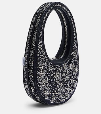 Swipe crystal-embellished tote bag | Coperni