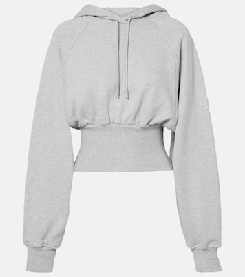 Sudadera con capucha de algodón cropped | Adidas by Stella McCartney