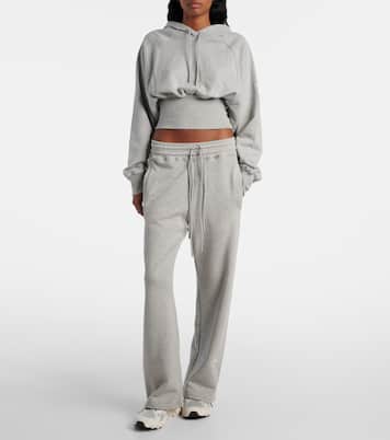 Sudadera con capucha de algodón cropped | Adidas by Stella McCartney