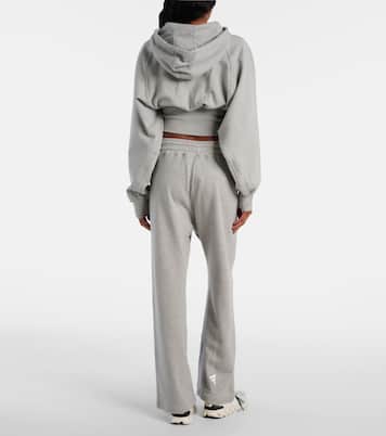 Sudadera con capucha de algodón cropped | Adidas by Stella McCartney