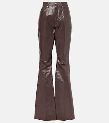 Beschichtete High-Rise-Hose aus Canvas | Rick Owens
