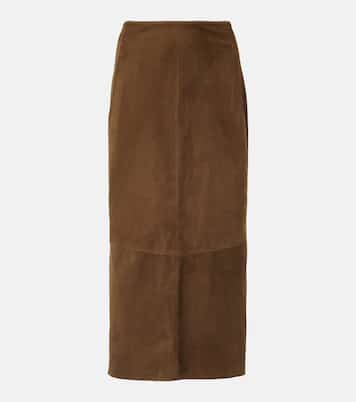 Gonna a tubino in suede | Vince